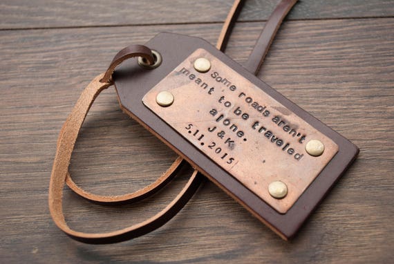 personalised leather luggage tag singapore